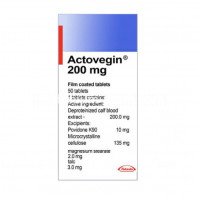 Actovegin Tablets 200 mg 50 tabletas